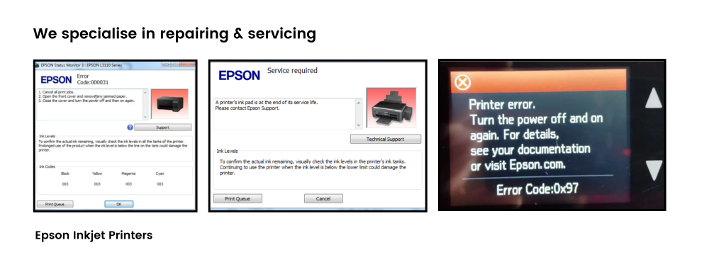 Epson Printer Error message