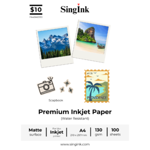 A4 Premium Inkjet Matt Paper 100 sheets